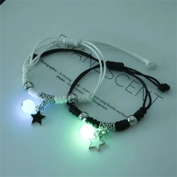 Couple & Friend Bracelet - Luminous Star & Heart Jewelry - Image 6