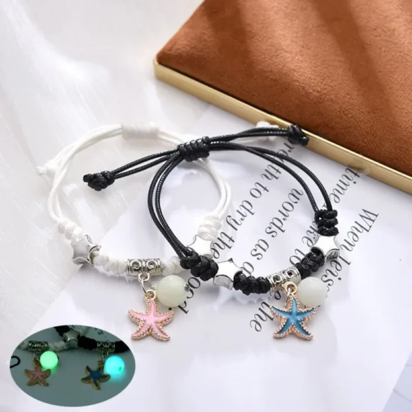 Couple & Friend Bracelet - Luminous Star & Heart Jewelry - Image 4