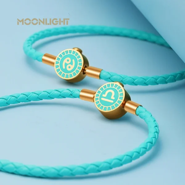 MOONLIGHT 12 Constellation Charm Bracelet Braided Leather Bracelet Leo Aries Gemini Taurus Libra Couple Accessories Jewelry Gift - Image 5