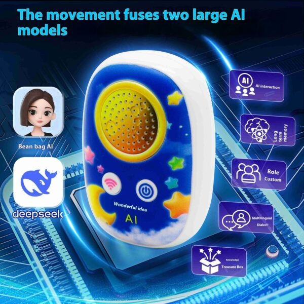 Amourloop AI Companion Bear – Smart Plush Toy for Long Distance Couples with Touch & Voice Connection - Image 4