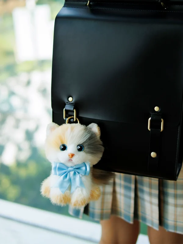 Chongker宠客仿真猫咪玩偶公仔书包钥匙扣挂件毛绒桌面摆件礼物
